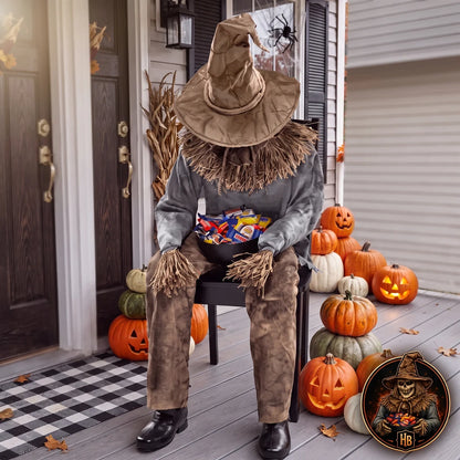 HorrorBowl Motion-Activated Scarecrow